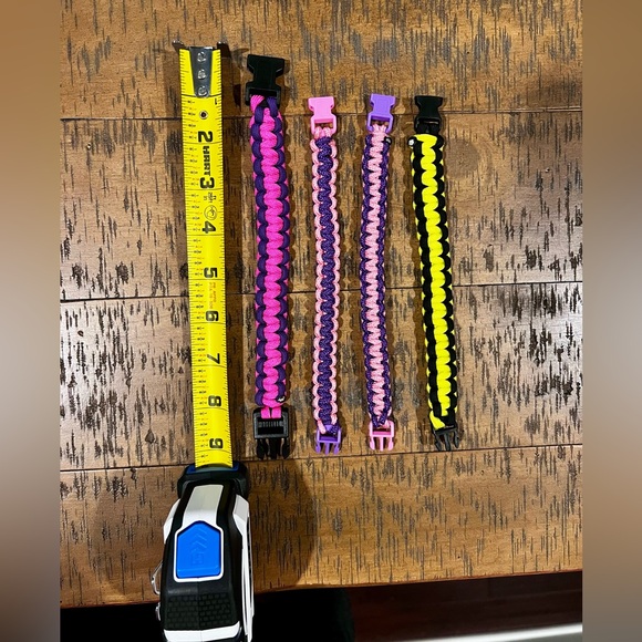 Handcrafted, Pink & Purple Paracord Bracelet - Picture 4 of 6